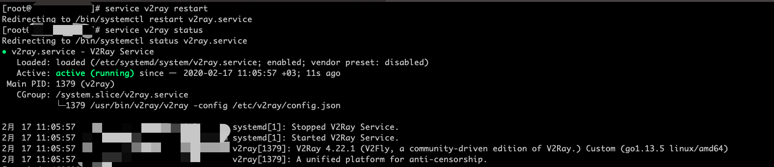 v2ray-status